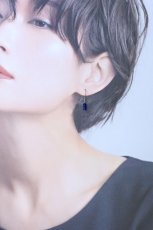 画像5: 耳飾り × ハンカチ gift set - ブルーガラス (5)