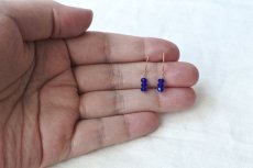 画像4: 耳飾り × ハンカチ gift set - ブルーガラス (4)