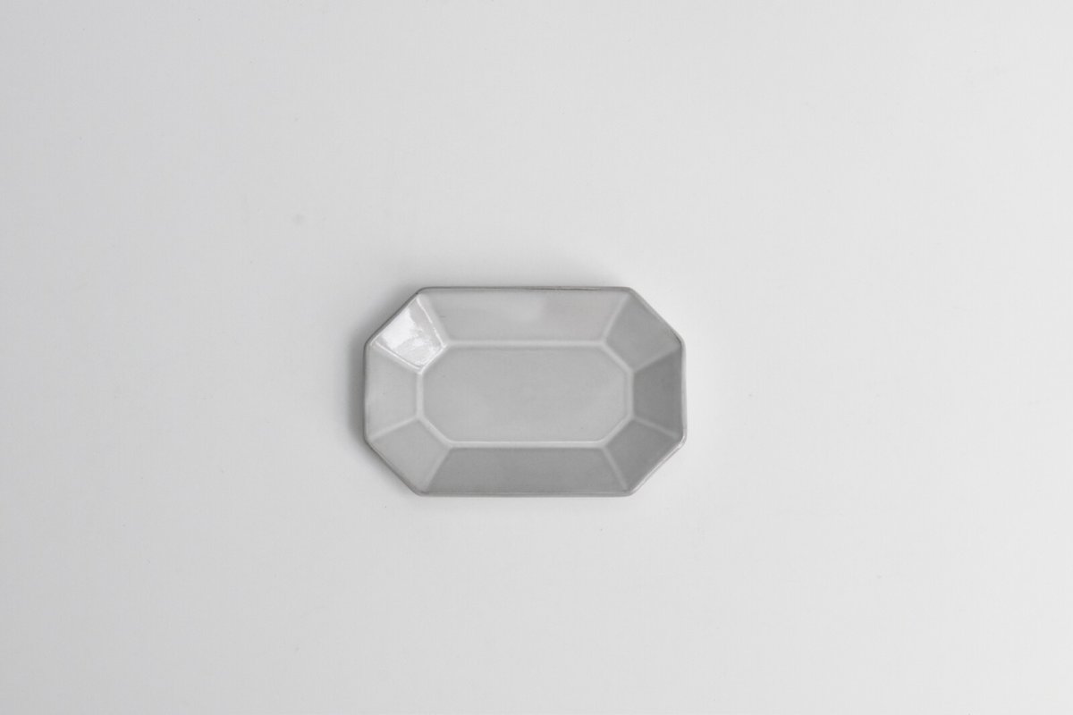 画像2: 八 角 プ レ ー ト - 白 系 S (2)
