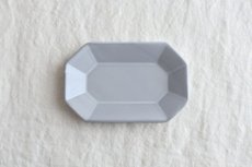 画像1: 八 角 プ レ ー ト - 白 系 S (1)