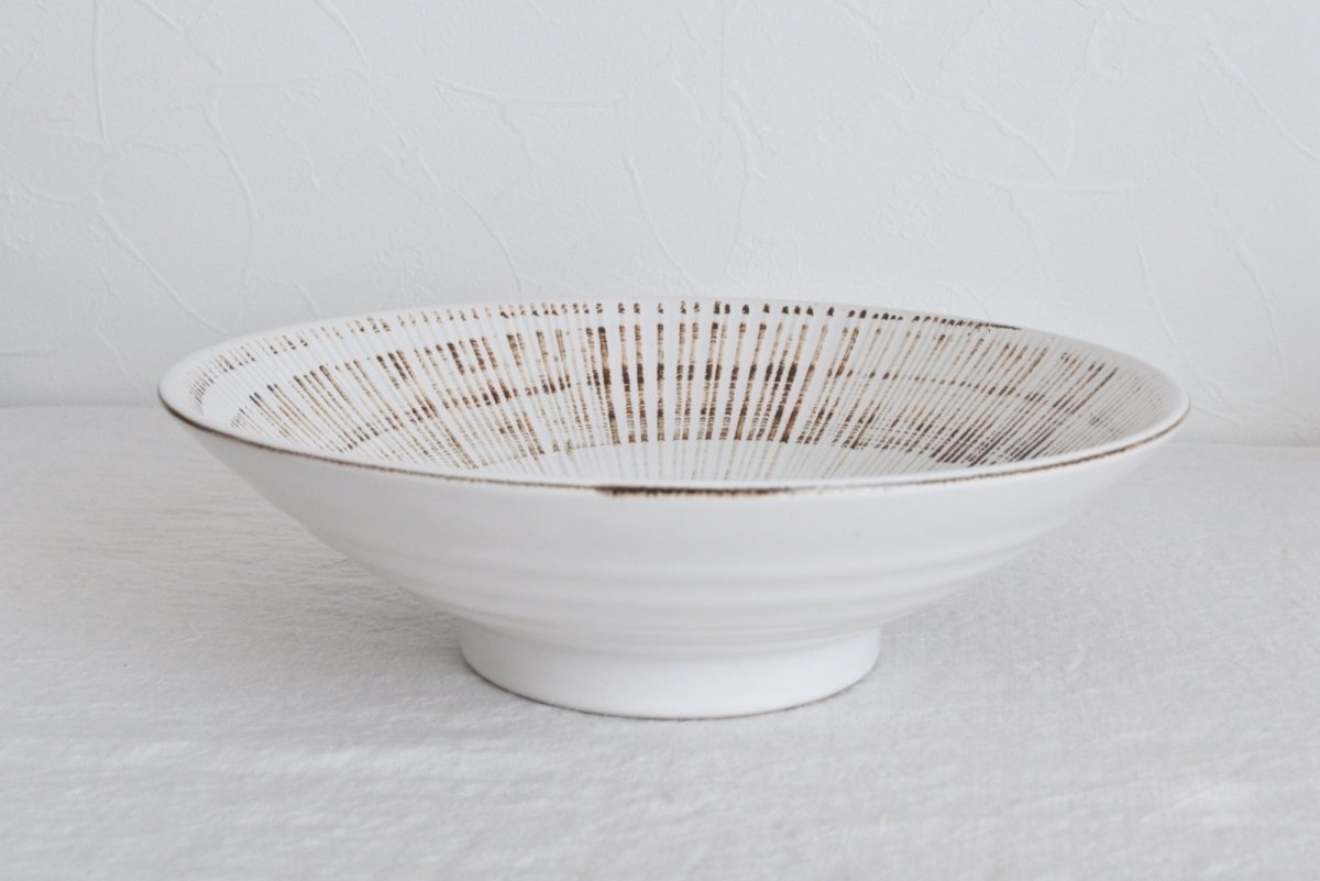 画像1: 千段 8寸めん鉢 錆粉引 (1)