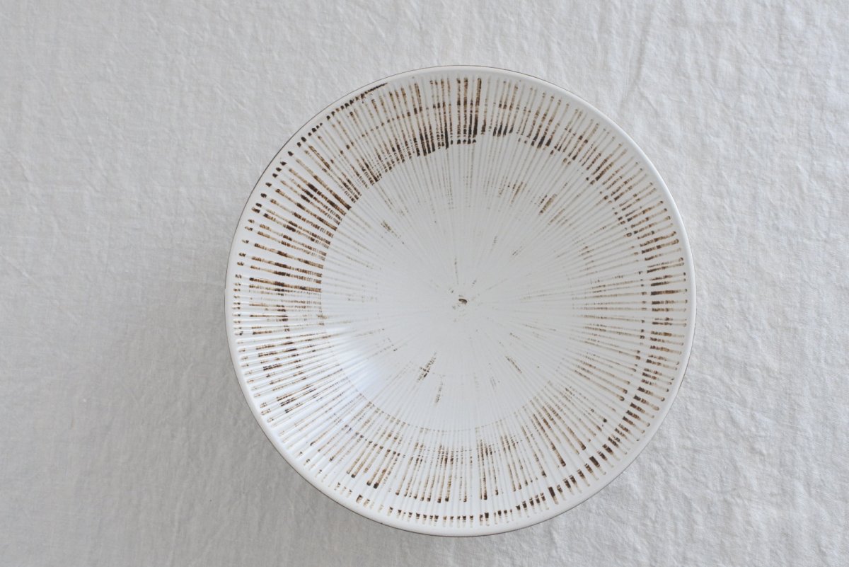 画像3: 千段 8寸めん鉢 錆粉引 (3)