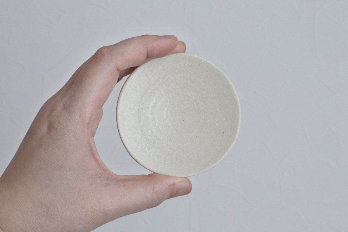 画像4: 粉引高台小皿 (4)