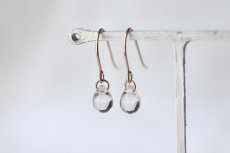 画像2: 耳飾り × ハンカチ gift set - しずく（クリアカラー） (2)