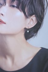 画像5: 耳飾り × ハンカチ gift set - しずく（ホワイトカラー） (5)