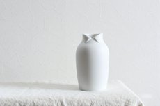 画像1: 襟 の 花 瓶 - dress-up L White (1)